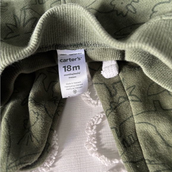 Carter's Green Dinosaur Hoodie Set - Picture 9 of 9